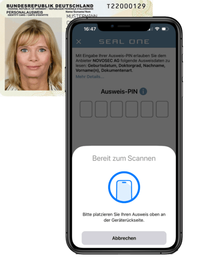 Personalausweis mit App